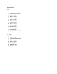 Table of Contents NABC[removed].