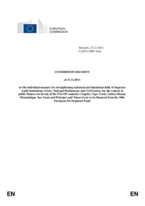 EUROPEAN COMMISSION Brussels, [removed]C[removed]final