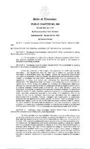 $>tate of \!tennessee PUBLIC CHAPTER NO. 898 HOUSE BILL NO[removed]By Representatives Rich, Harrison Substituted for: Senate Bill No. 1853