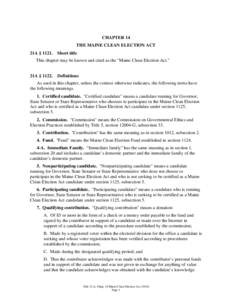 Campaign finance / Matching funds / Lobbying in the United States / Campaign finance in the United States / Barbara Merrill / Politics / Independent expenditure / Clean Elections