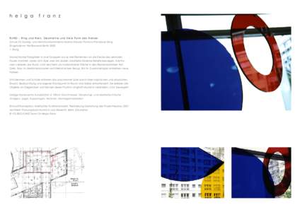 h e l g a  f r a n z RUND – Ring und Kreis. Geometrie und freie Form des Kreises Schule für Geistig- und Mehrfachbehinderte Helene-Häusler Pankow-Prenzlauer Berg