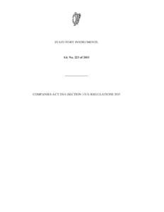 STATUTORY INSTRUMENTS.  S.I. No. 223 of 2015 ————————