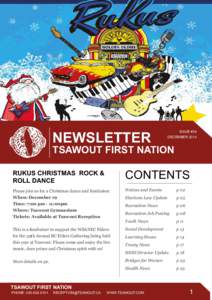 newsletter  Issue #54 DECEMBER[removed]Tsawout First Nation