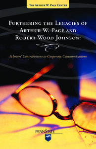 Applied ethics / The Arthur W. Page Center for Integrity in Public Communication / Public relations / Corporatism / Human resource management / Marketing / Corporate communication / Arthur W. Page / Corporate social responsibility / Business / Business ethics / Ethics