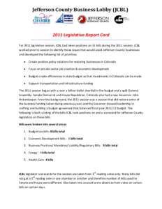 Microsoft Word - JCBL Report Card-2011.doc
