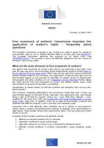 European Union / Labour law / Public law / British nationality law / Citizenship of the European Union / Nationality law / Freedom of movement for workers / Migrant worker / Internal Market / European Union law / Law / Human migration