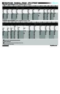 ROUTE 529 RANDALL ROAD - 5TH STREET  WEEKDAY NORTHBOUND ENTRE SEMANA HACIA EL NORTE 1  2