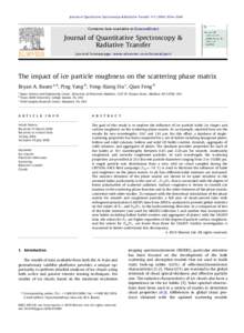 Journal of Quantitative Spectroscopy & Radiative Transfer[removed]–2549  Contents lists available at ScienceDirect Journal of Quantitative Spectroscopy & Radiative Transfer