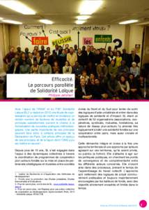 Photo : Solidarité Laïque  Efficacité. Le parcours parallèle de Solidarité Laïque Philippe Jahshan*