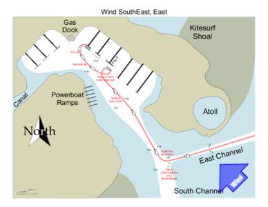 Wind SouthEast, East Gas Dock