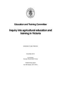 Vocational education / Agricultural education / Technical and further education / Education / Education in Victoria / Northern Melbourne Institute of TAFE