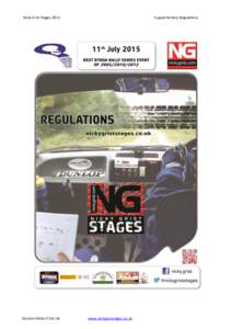 Nicky Grist StagesQuinton Motor Club Ltd Supplementary Regulations