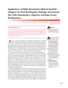 Application of High-Resolution Optical Satellite Imagery for Post-Earthquake Damage Assessment: The 2003 Boumerdes (Algeria) and Bam (Iran) Earthquakes by Beverley J. Adams, Charles K. Huyck, Babak Mansouri, Ronald T. Eg