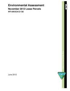 Environmental Assessment November 2012 Lease Parcels WY-040-EA12-130 High Desert District Office