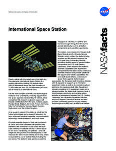 International Space Station  wingspan of a Boeing 777 jetliner and harness enough energy from the sun to provide electrical power to all station components and scientific experiments.
