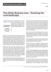 thehindubusinessline.in[removed]:06 blgve  The Hindu Business Line : Touching the