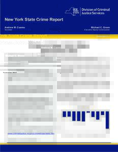 SeptemberNew York State Crime Report Andrew M. Cuomo  Michael C. Green