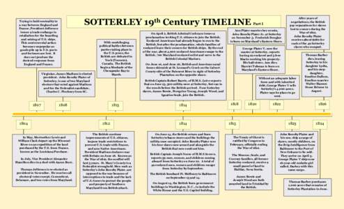 SOTTERLEY  Trying to hold neutrality in a war between England and France, President Jefferson issues a trade embargo in