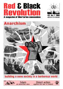 Red & Black  Revolution A magazine of libertarian communism