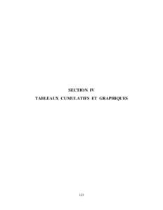 SECTION IV TABLEAUX CUMULATIFS ET GRAPHIQUES 123  1er janv. au 31 déc.