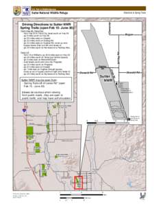 U.S. Fish & Wildlife Service  Directions to Spring Trails Sutter National Wildlife Refuge