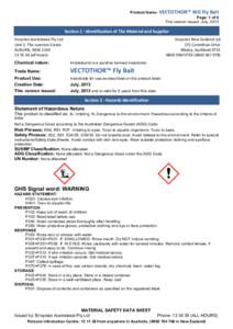 Insecticides / Toxicology / Occupational safety and health / Safety / Organochlorides / Imidacloprid / Toxicity / Material safety data sheet / Nicotine / Chemistry / Health / Pyridines