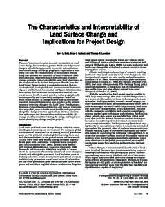 The Characteristics and Interpretability of Land Surface Change and Implications for Project Design