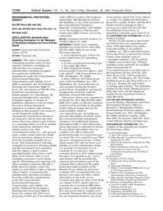 Hazardous waste / Pollution in the United States / 99th United States Congress / Emergency Planning and Community Right-to-Know Act / Superfund / Right to know / National Oil and Hazardous Substances Pollution Contingency Plan / Title 40 of the Code of Federal Regulations / Dangerous goods / United States Environmental Protection Agency / Environment / Waste