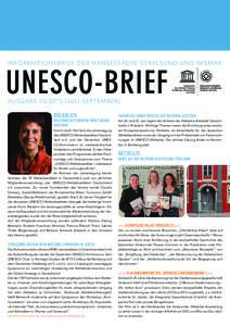 Informationsbrief der hansestädte stralsund und wismar  UNESCO-BRIEF ausgabejuli-september) Rückblick