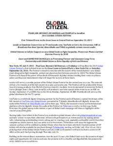 Microsoft WordGlobal Citizen Festival Announcement FINAL Press Releasedocx