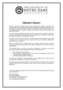 Microsoft Word - UNDA Privacy Policy.doc