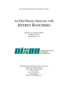 Microsoft Word - Banchero, Jeffrey Oral History Transcript.doc