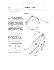 Trigonometriae BritannicaeChapter Eleven