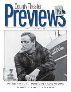 Previews County Theater 76  Marlon Brando in ON THE WATERFRONT