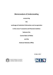 Memorandum of Understanding concerning the exchange of statistical information and co-operation in the area of economic and financial statistics between the