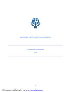 ECONOMIC COOPERATION ORGANIZATION  ECO Annual Economic Report[removed]