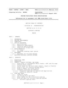 ************************************************************************** USACE / NAVFAC / AFCEC / NASA UFGS[removed]February 2010) ----------------------------------Preparing Activity: NAVFAC Superseding UFGS-3