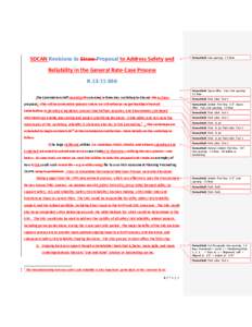 SDCAN Revisions to Straw-Proposal to Address Safety and  Formatted: Line spacing: 1.5 lines Reliability in the General Rate-Case Process R