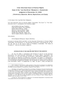 International relations / Americas / Ethics / Inter-American Court of Human Rights / Dos Erres massacre / Inter-American Commission on Human Rights / Reparations / International human rights law / Organization of American States / International law / Human rights