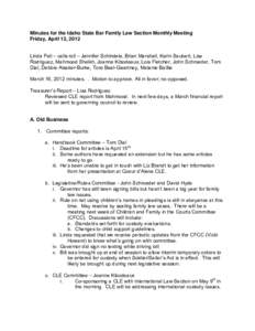 FAM Section Meeting Minutes - Apr[removed]