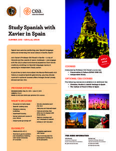 Xavier / Course / Professor X / Seville / Study abroad in the United States / Education / Student exchange / Spanish culture