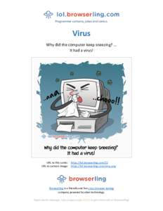 Virus - Webcomic about web developers, programmers and browsers