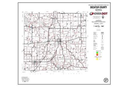HIGHWAY AND TRANSPORTATION MAP  DECATUR COUNTY IOWA MAGELLAN PIPELINE