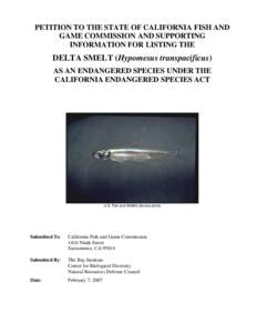 Sacramento-San Joaquin Delta / San Joaquin Valley / Central Valley / San Francisco Bay / Delta smelt / Hypomesus / Sacramento–San Joaquin River Delta / Smelt / Suisun Marsh / Geography of California / Fish / Osmeridae