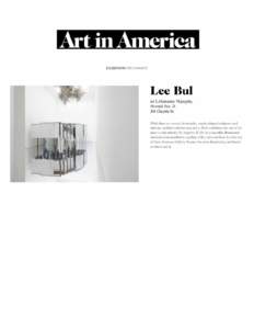 Exhibitions - Lee Bul - Art in America