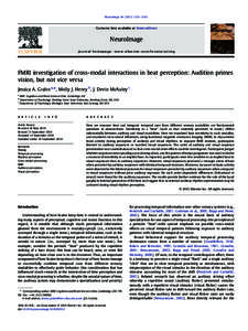 NeuroImage–1243  Contents lists available at ScienceDirect NeuroImage j o u r n a l h o m e p a g e : w w w. e l s e v i e r. c o m / l o c a t e / y n i m g