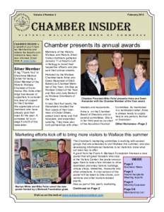Volume 2 Number 2  February 2013 Chamber Insider H