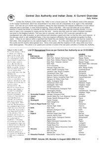 Central Zoo Authority -- list of rec zoos.pmd