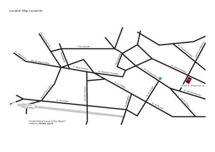 Location Map Lausanne  Chêne Pl. Sain