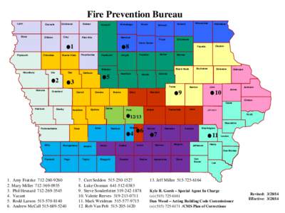 Fire Prevention Bureau Lyon Sioux  Dickinson